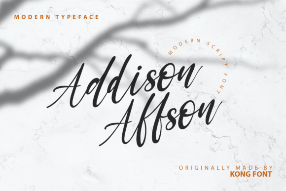 Addison Affson Font for Business
