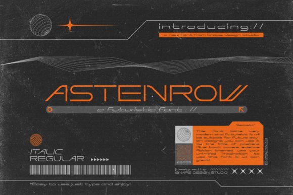 Astenrow: A Futuristic Font for Modern Design