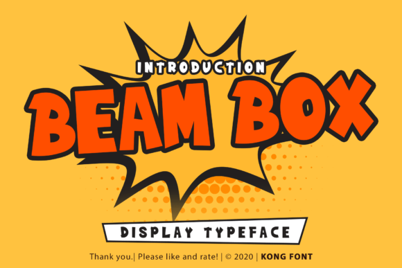 Beam Box: A Playful Font for Creative Projects