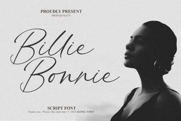 Billie Bonnie Font for Creative Projects