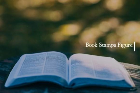 Book Stamps Figure Font for Crafters