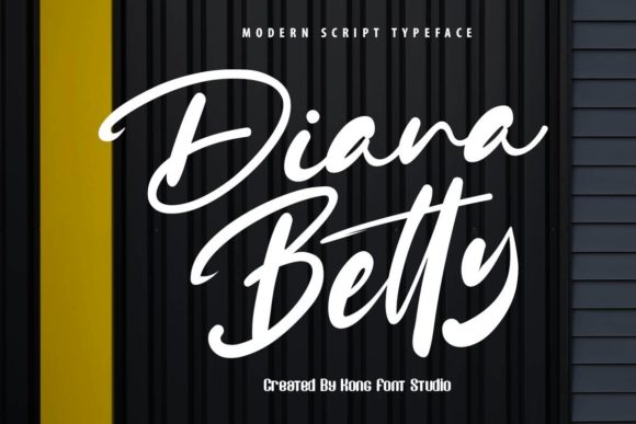 Diana Betty Font: Modern Script for Editorial Design