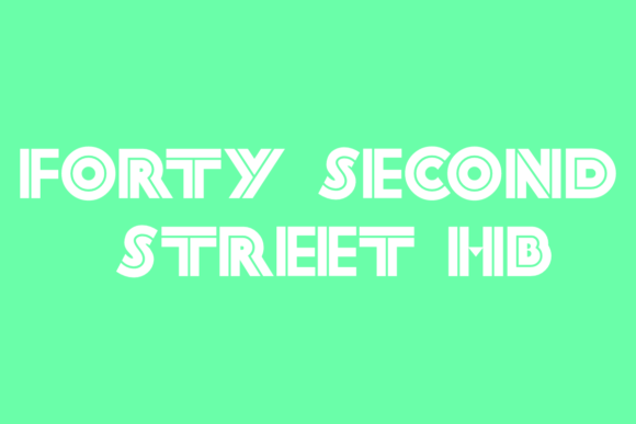 Forty Second Street HB Font