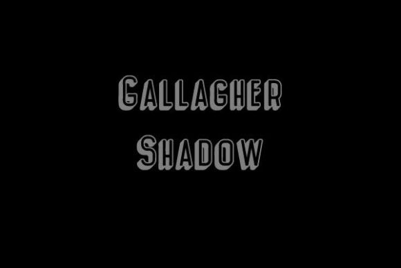 Gallagher-Shadow: A Bold Display Font