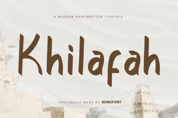 Khilafah: A Playful Typeface for Creative Projects