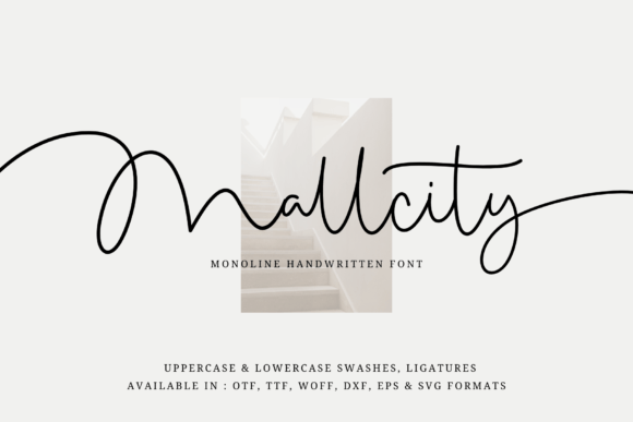 Mallcity: A Refined Script Font for Handmade Labels & Printables