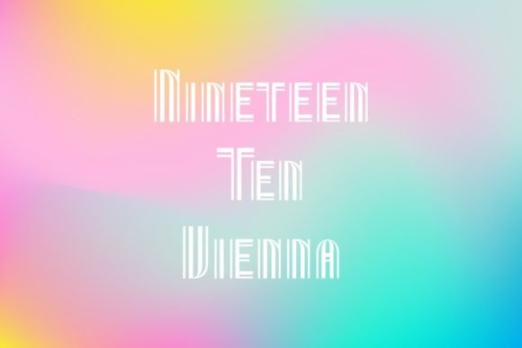 Nineteen Ten Vienna Font