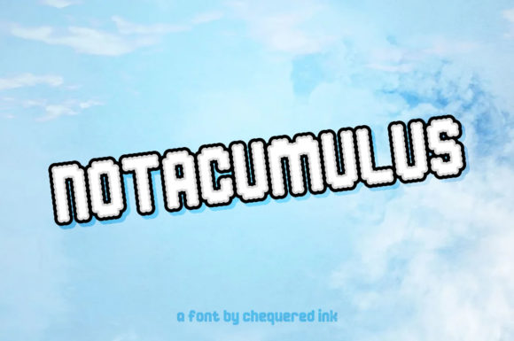 Notacumulus: A Magical Display Font