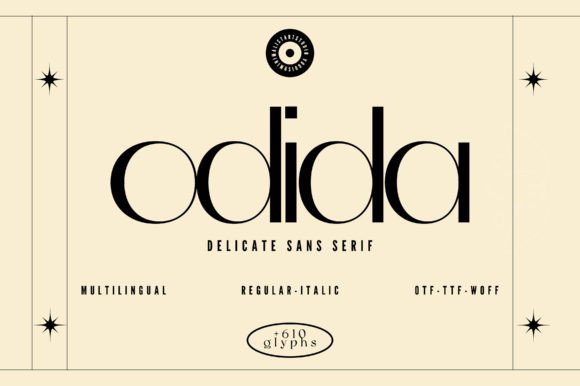 Odida: A Sophisticated Sans Serif for Editorial Design
