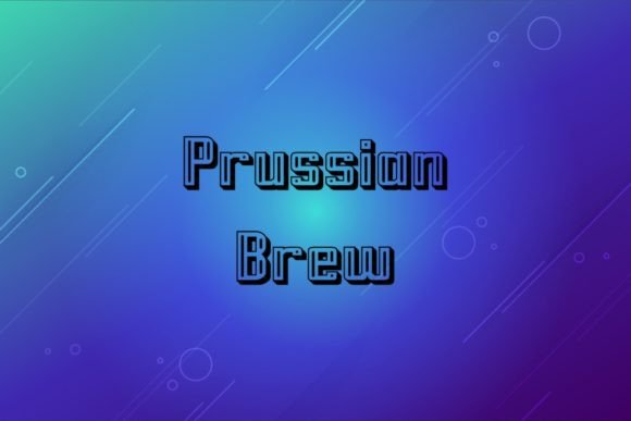 Prussian Brew: A Bold Typeface for Editorial Design