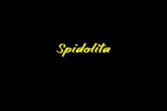 Spidolita: A Flowing Script Font