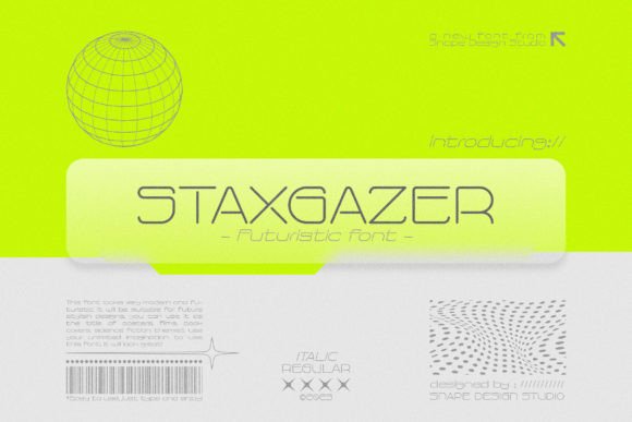 Staxgazer: A Futuristic Font for Modern Design