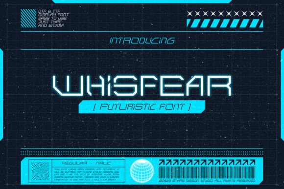 Whisfear: A Futuristic Font for Modern Design